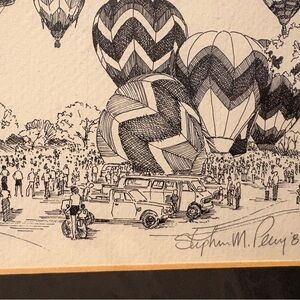 Limited Edition Signed Numbered Print Wichita Balloon Fest Stephen M. Perry 1981